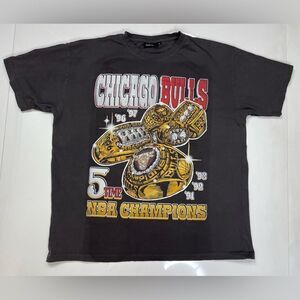 Grace Court 5 time Basketball Champions Graphic T-shirt Men XL Oversized Rap Tee